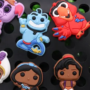 سحر الأحذية الجميلة PVC للأطفال ، الأميرة ، القصص الخيالية ، زينة الصندل ، قباقيب DIY ، هدايا أعياد الميلاد ، 1-8 قطع أعلى 8 مبيعات لأحذية علاء الدين - رقم 4