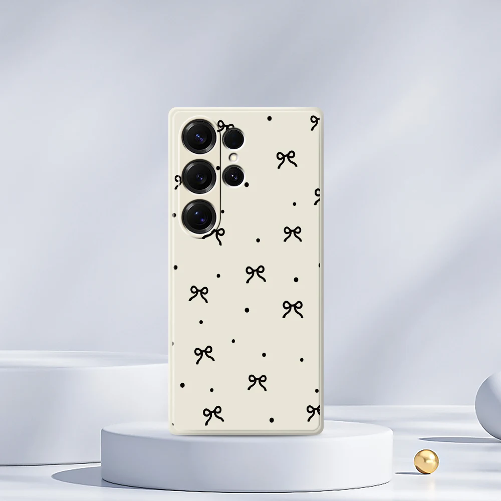 Bowknot Polka Dot Phone Case For Samsung Galaxy A56 A32 A23 A22 5G A32 A23 4G A55 A54 A53 A52 A51 A35 A34 A31 A25 A24 Soft Cover