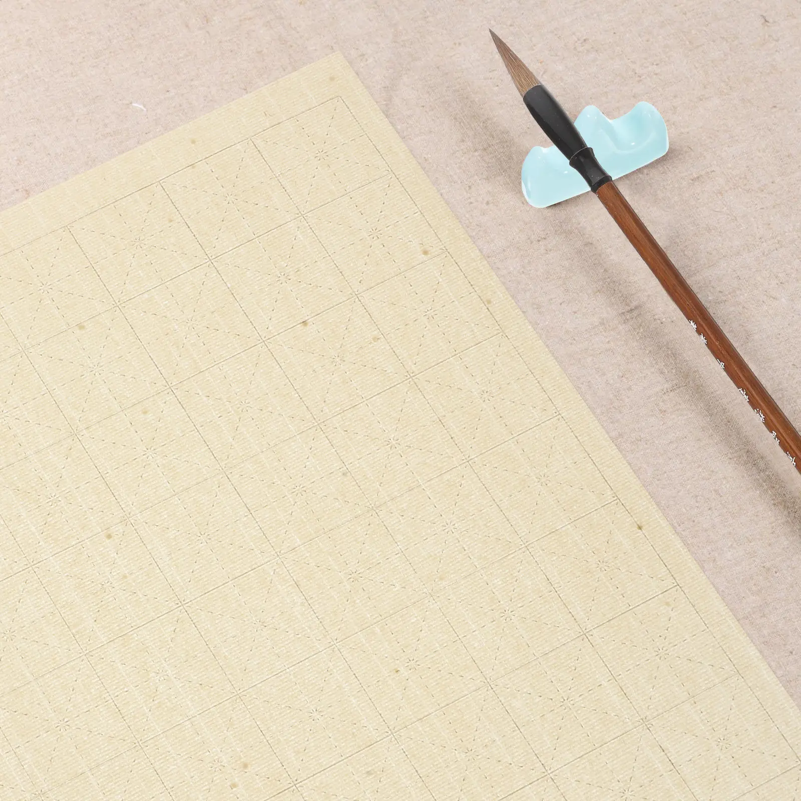 100 Sheets Chinese Calligraphy Xuan Paper Art Brush Brown Rice and Painting Stationery Writing China