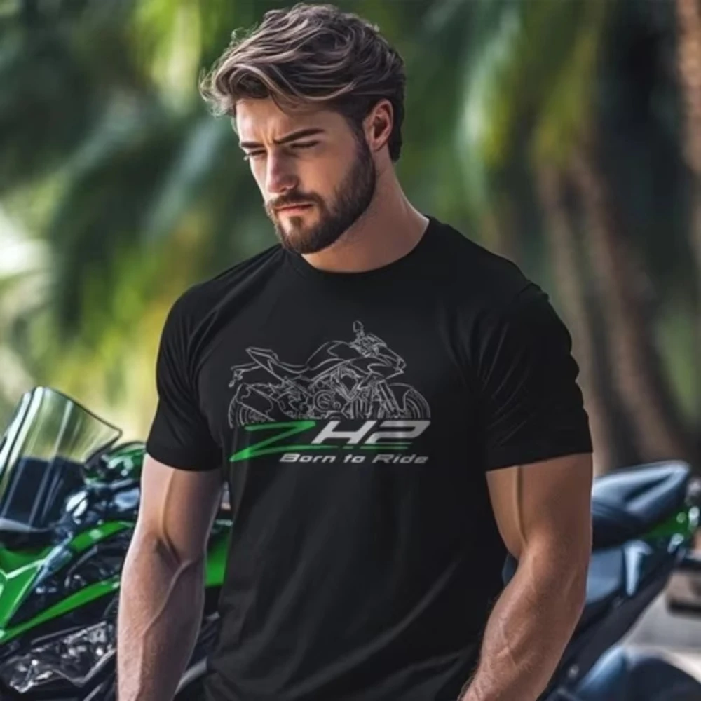 

Kawasaki Мотоциклетная футболка Z H2 для мужчин и женщин Спорт на открытом воздухе и отдых Велоспорт Мода для взрослых с принтом 2023 Летняя мода
