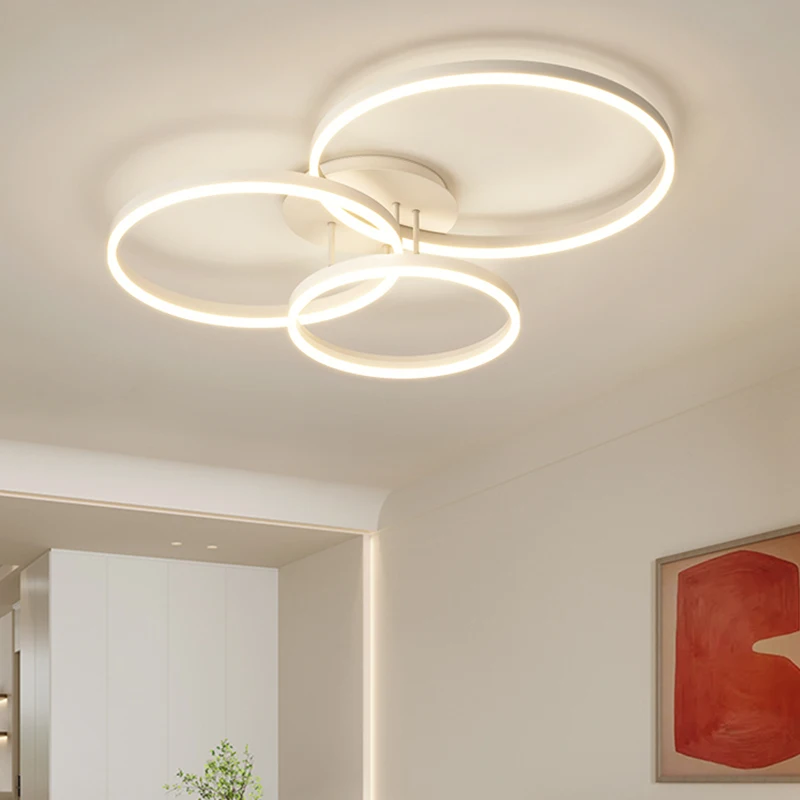 LED Ring Chandelier With Remote Control Ceiling Lamp Living Room Bedroom Dining Room Kitchen Ceiling Chandelier Decoration Home