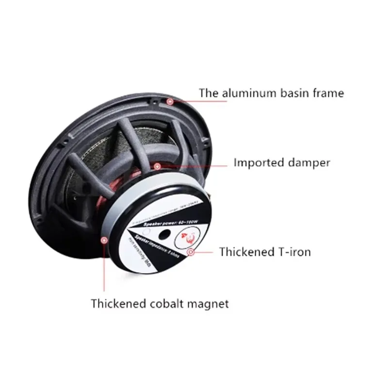 M-013 HiFi Paint Maze 6.5 Inch Bookshelf Speaker Imported Cobalt Magnetic Full Frequency Audio Fever 8 Coaxial Q12