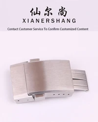 XIANERSHANG Custom B-reitling 1884 Watch Clasp 20MM Belt Buckle Polished Wire Draw Stainless Steel Folding Buckle Watch Accessor