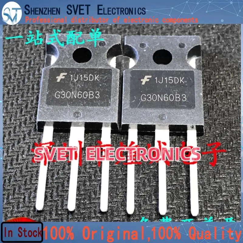 10PCS-50PCS  HGTG30N60B3 G30N60B3  TO-247 60A 600V   Original In Stock Fast shipping