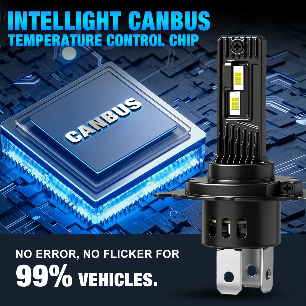 XSTORM H4 LED Headlights Canbus H7 LED Fog Headlights Bulbs 100w 30000LM 9005 H11 Car LED Lights Bulb Diode Lamps Turbo Lamp 12V - view 5