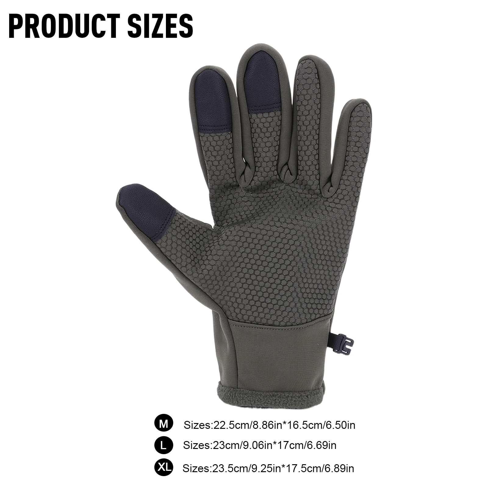 الشتاء الدراجات قفازات التزلج الجلد ودية شاشة تعمل باللمس الحراري صوف مبطن قفازات دافئة عدم الانزلاق لقيادة الدراجات النارية التزلج