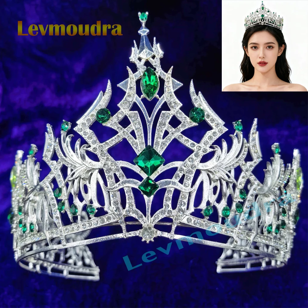 Levmoudra Tiaras and Crowns for Women Crystal Princess Tiaras Rhinestone Queen Wedding Bridal Prom Pageant Crowns Party