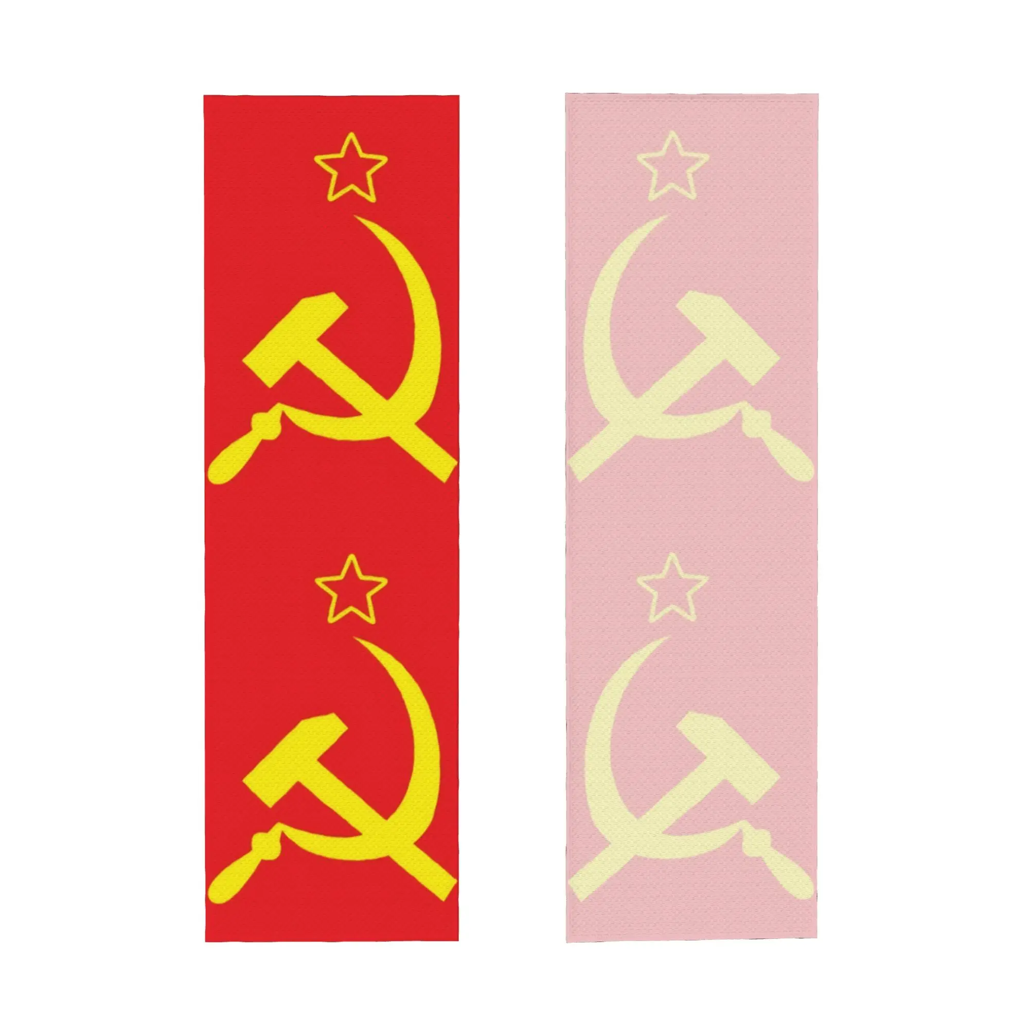 Cold Exercise Towel Russia Flag USSR Soviet Union Hammer Sickle CCCP Beach Sports Yoga Towel Refreshing Sports Scarf Face Towels