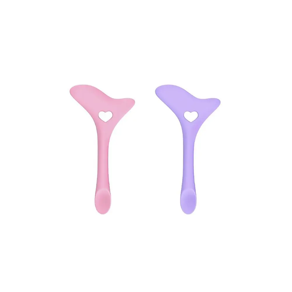 2개입 2in1 아이라이너 스텐실 윙 팁 아이섀도우 실리콘 마스카라 드로잉 도구 가짜 속눈썹 씰 립스틱 아이라이너 도구