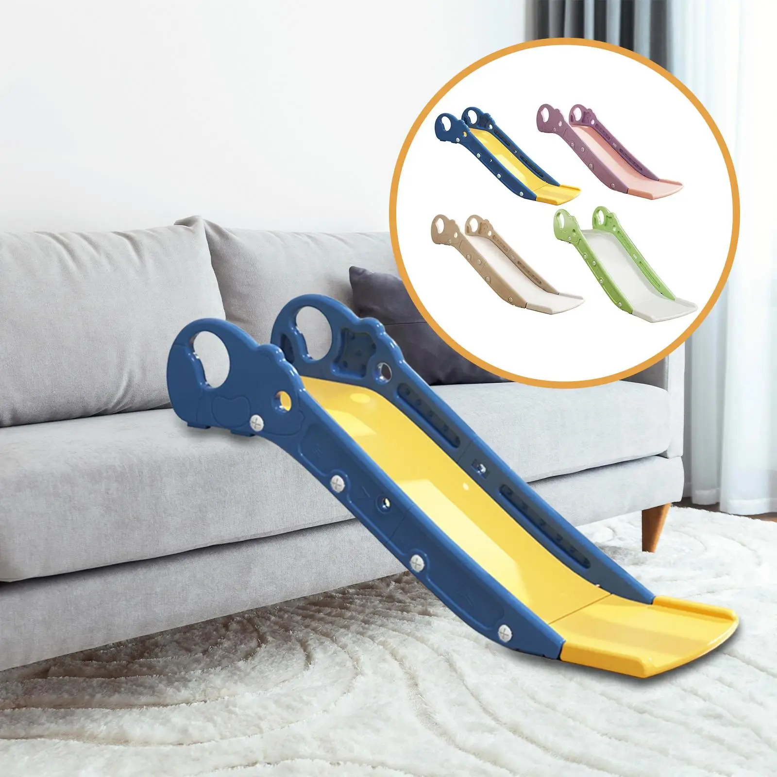 สไลเดอร์เด็ก แข็งแรง ทนทาน ไม่ลื่น น้ำหนักเบา สำหรับเด็ก ของเล่นสนามเด็กเล่น ของเล่นปีนป่าย สไลเดอร์ขอบโซฟา สำหรับโซฟา ห้องนอน บันได โซฟาในร่ม