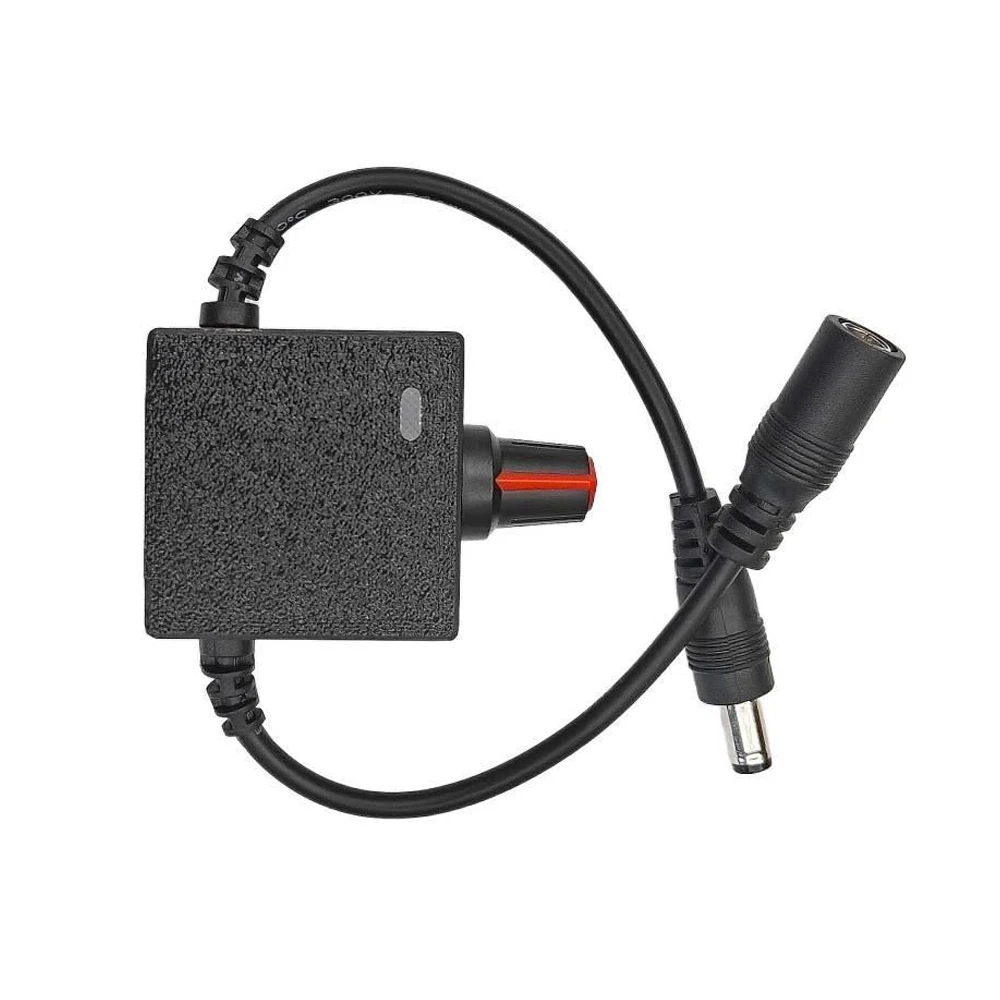 5.5x2.1mm Male-Female Plug PWM Speed Controller Fan Speed Governor DC4.5-24V 2A Motor Speed Regulator Double-Wire Switch