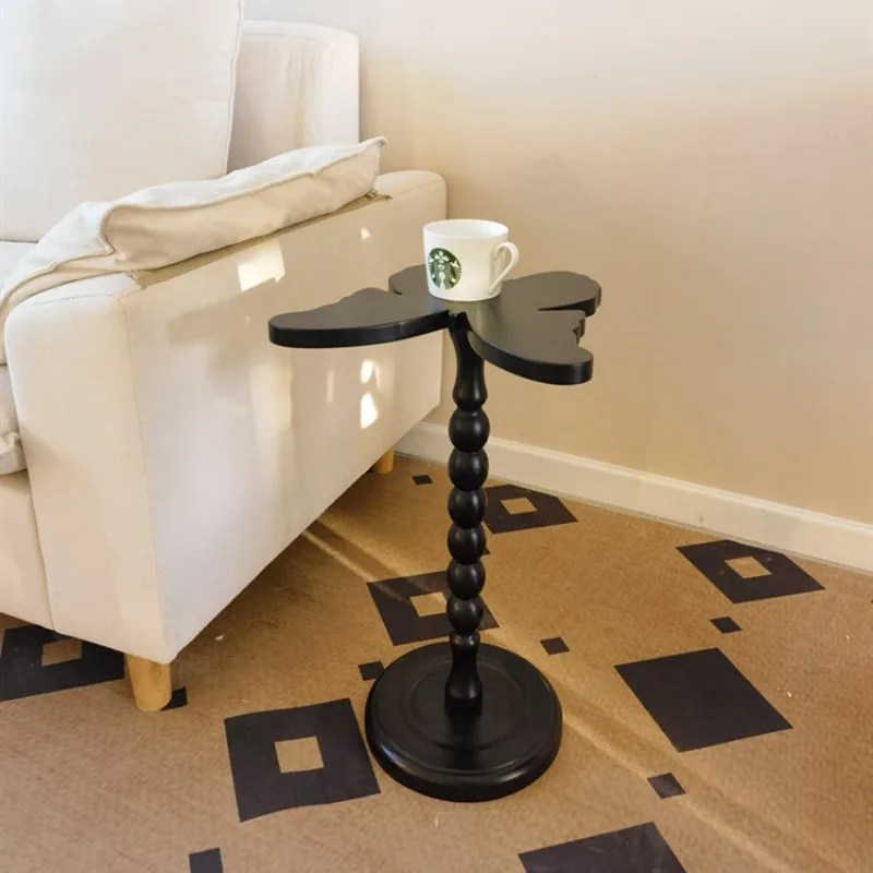 

Retro Nostalgic Solid Wood Small Coffee Table Sofa Mini Small Side Table Bedside Rack Living Room Furniture Coffee Tables