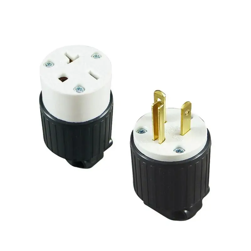 6-15P/6-15R US-Standard Gerade Kabelverbinder Stecker/Buchse Verlängerungskabel-Endstücke Steckverbinder-Set 15 250 Volt – Detail 3