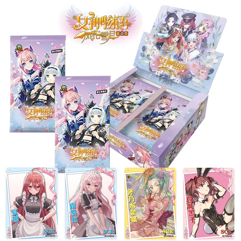 

New Anime Goddess Story Full Set Game Collection Cards Game Girls Peripheral Character Card Hobbies Children Toy Birthday Gifts