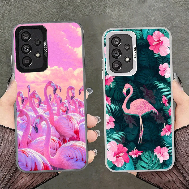 Pink Red Dreamy Flamingo Soft Phone Case for Samsung A17 A16 A15 A14 A13 A57 A56 A55 A54 A53 A37 A36 A35 A34 A33 A26 A25 A24 A23