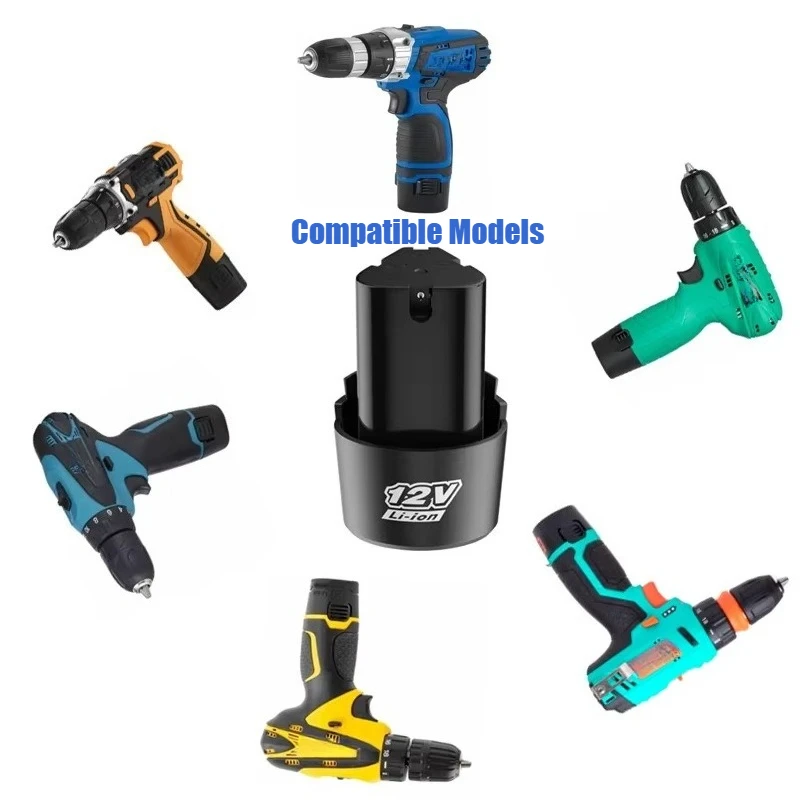 New 12V 1500mAh-3000mAh Universal Rechargeable Lithium-ion Battery for Power Tools Angle Grinder Drill Electric Screwdriver