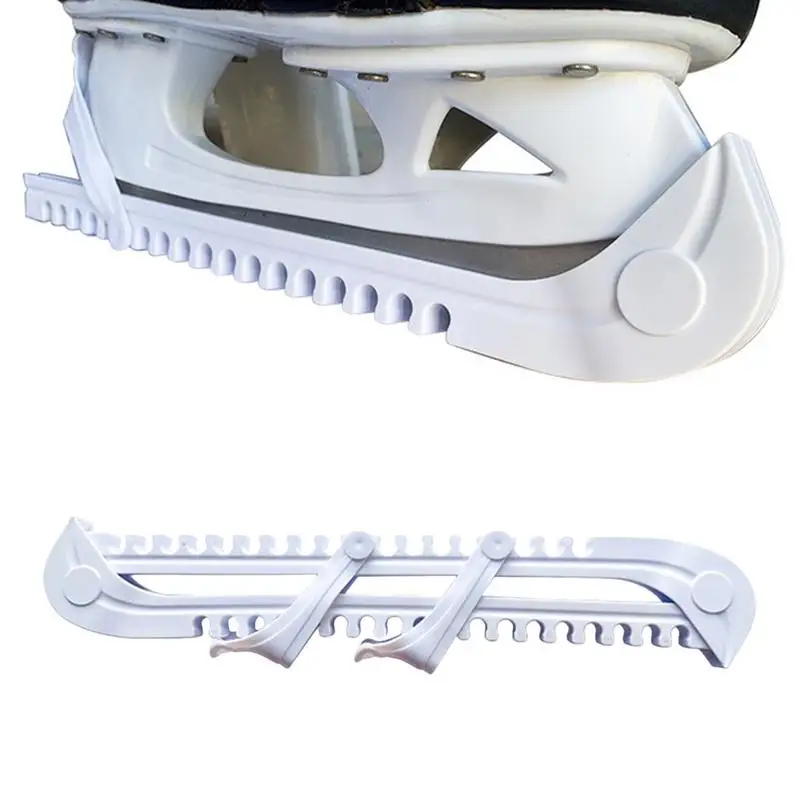 Plastic Ice Blade Protector Non-Slip Universal Ice Skate Blade Guards Wear-Resistant Ice Knife Blade Protector Sleeve for Hockey