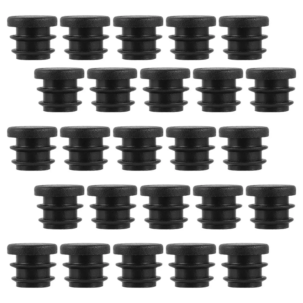

100pcs Round Bung Chair Leg Inserts Table Legs Glide Furniture Leg Plug End Caps For Metal Tubing Plastic Hole Plugs Tubing Cap