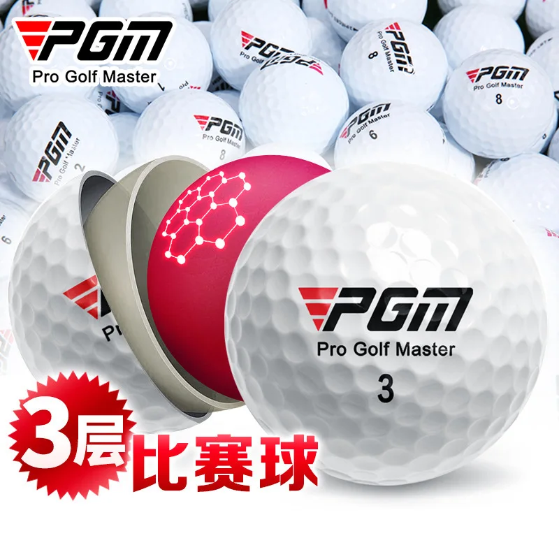 PGM 1PCS GOLF Tournament Ball Three-tier 42.7mm Game Balls Golf Practice Ball 80% Q002 Wholesale