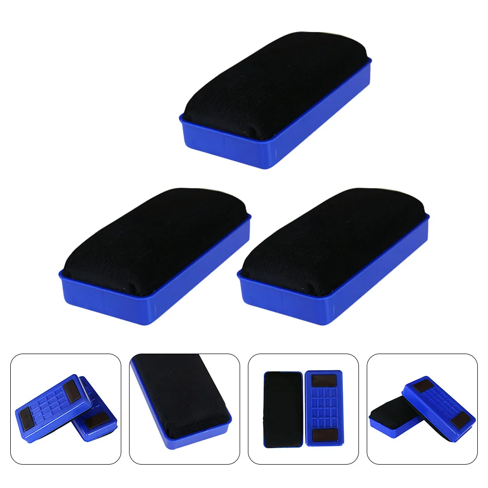 

Blackboard Eraser Whiteboard Mini Erasers Office Supplies Removable Blue Flannel School Supply Child