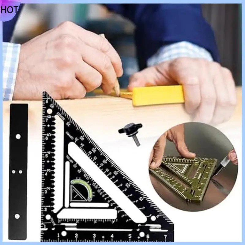 B45C 4 قطع أداة مربع رافتر مبتكرة، أداة مربع رافتر، مربع رافتر، مسطرة مثلثة عالية الدقة مع كتلة تهزهز #3