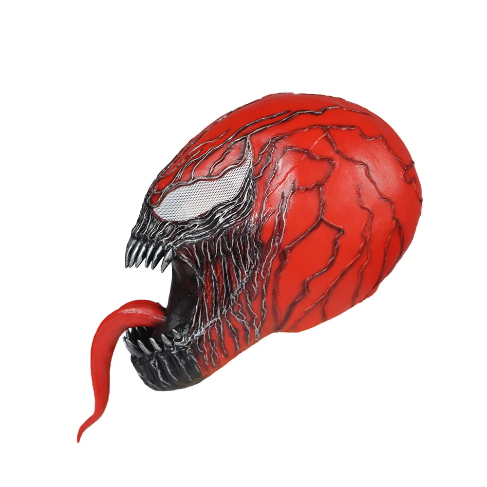 Venom 2 : Let There Be Carnage Mask Adult Carnage Helmet Men Scary Halloween Latex Mask