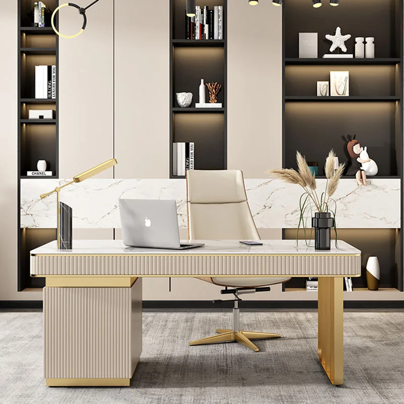 

Italian Writing Office Desks Luxury Desktops Standing Storage Study Office Desk Drawers Bureau Meuble Home Furnitures