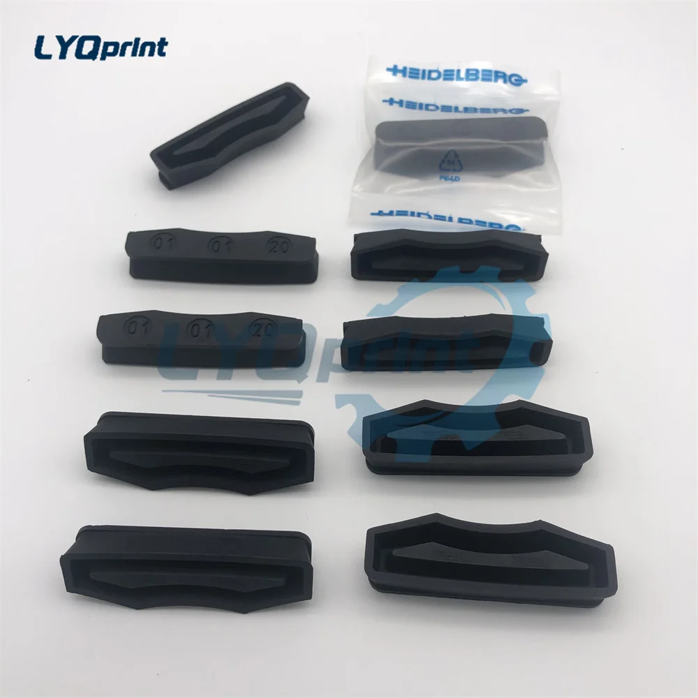 10 Piece Best Quality C4.043.252 Heidelberg Black Rubber Parts Size 73x25mm Sealing Block C4.043.252