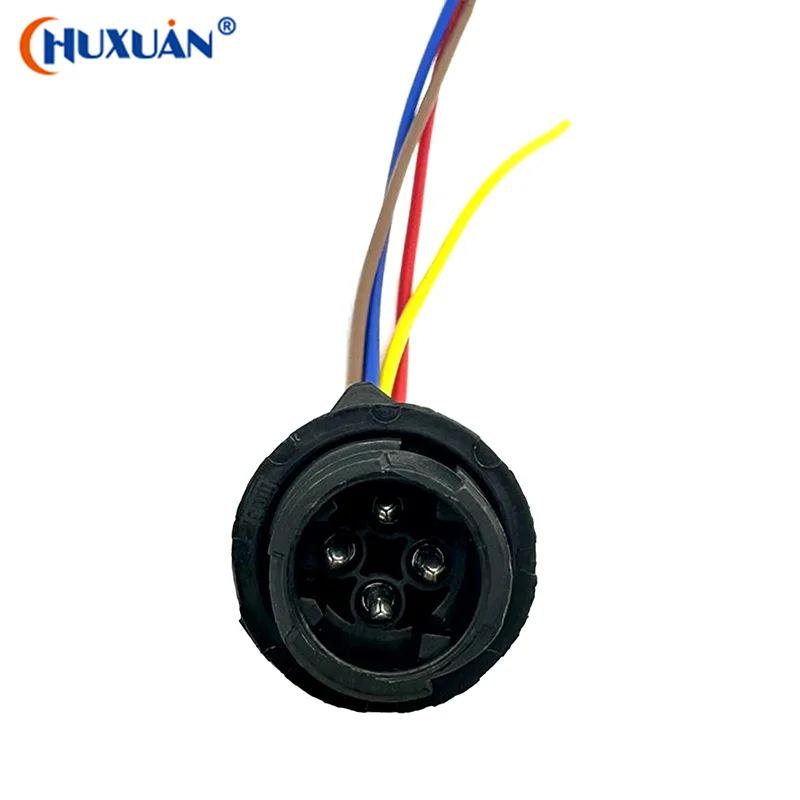 [Q]1-967402-1 4-hole TE Type Automotive Waterproof Connector Circular DIN Docking Plug 1-967325-1