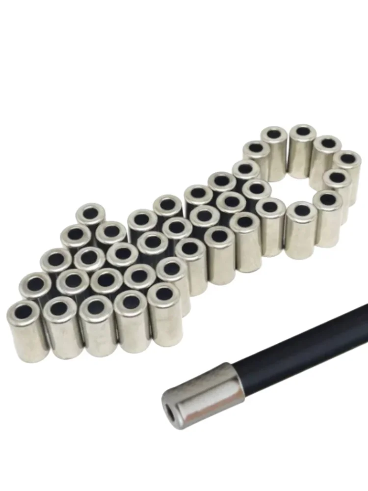 AliExpress NONE 50pc Bicycle 5mm Brake Cable Housing Ferrule End Caps Metal Bike Cord End Covers Brake Line Pipe Cap for Cycling Accessories