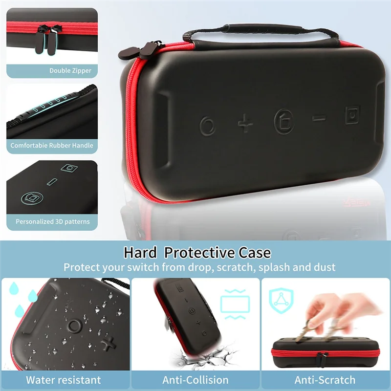 

ABGB-Anti-Scratch Waterproof Travel Bag For Switch 2 Protective Carrying Case Portable Large Storage Bag For Switch 2 A
