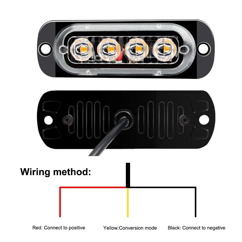 24 LED Strobe Light Wireless Car Emergency Flashing Light Car LED 12V Trailer Truck Strobos Police Warning Light Auto Diode Lamp