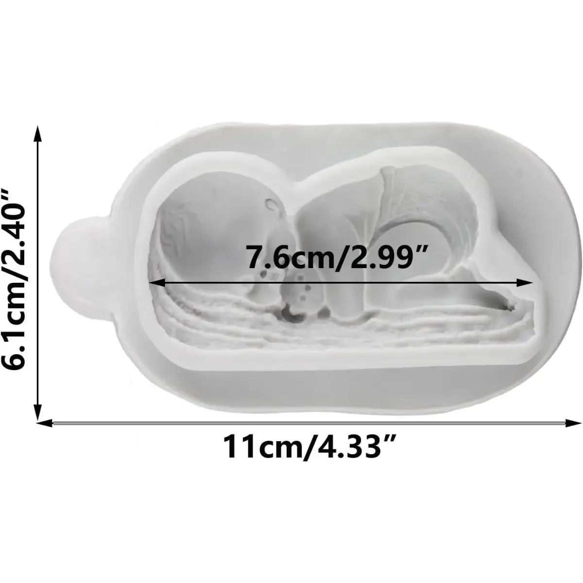 Sleeping Baby Fondant Silicone Moulds For Cake Decorating Cupcake Topper Candy Chocolate Gum Paste Polymer Clay Moulds