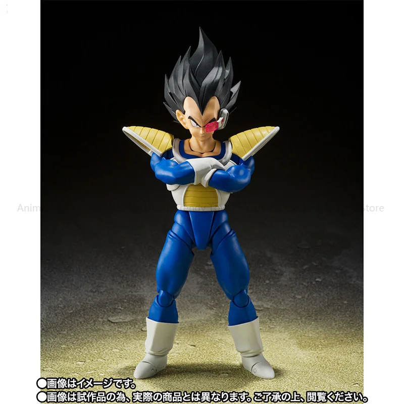 En Stock Bandai Anime figura de acción Dragon Ball Z SHF Super Saiyan Prince Vegeta IV 24000 potencia modelo terminado juguete para regalo
