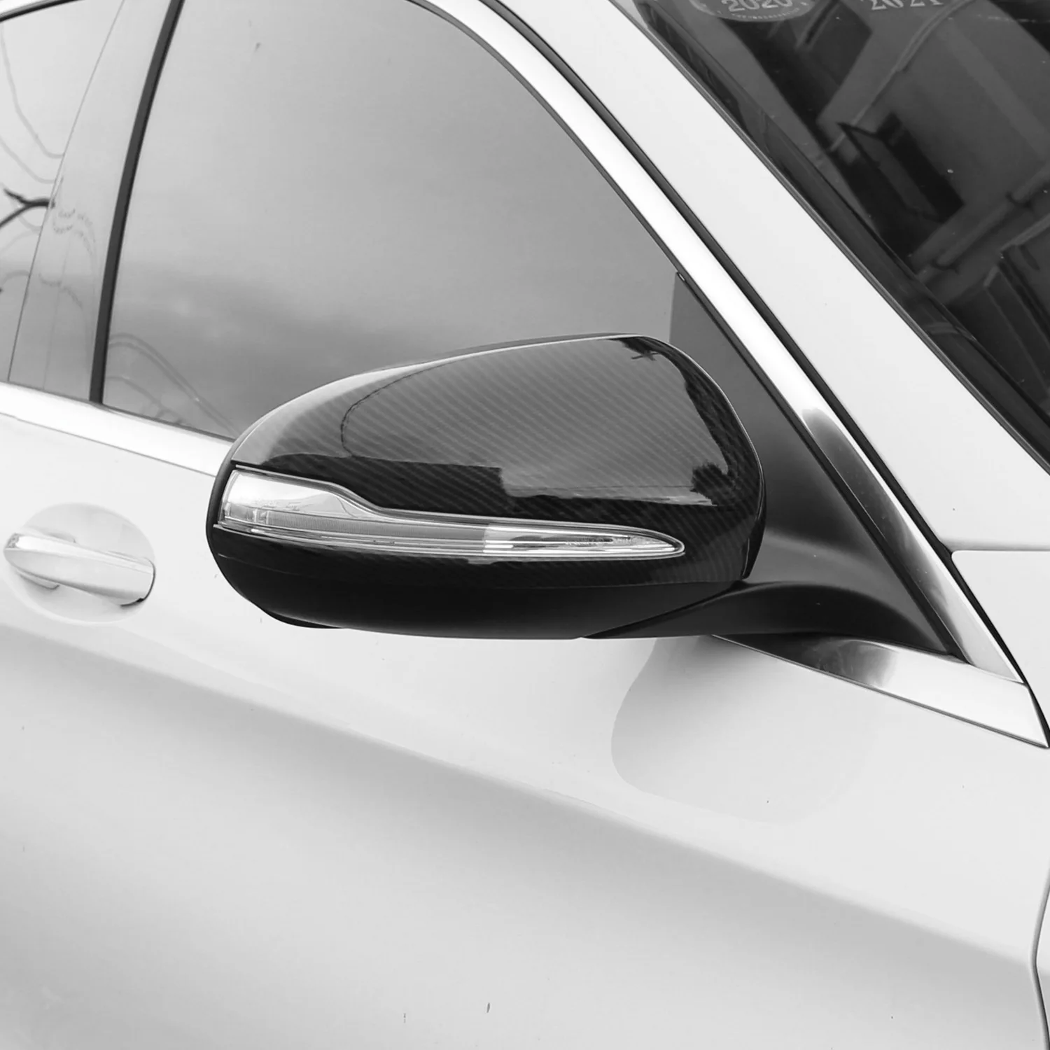 

Для Mercedes Benz B C E S GLB GLC Class W205 W213 W253 Углеродное волокно ABS боковое зеркало заднего вида накладка-FSM