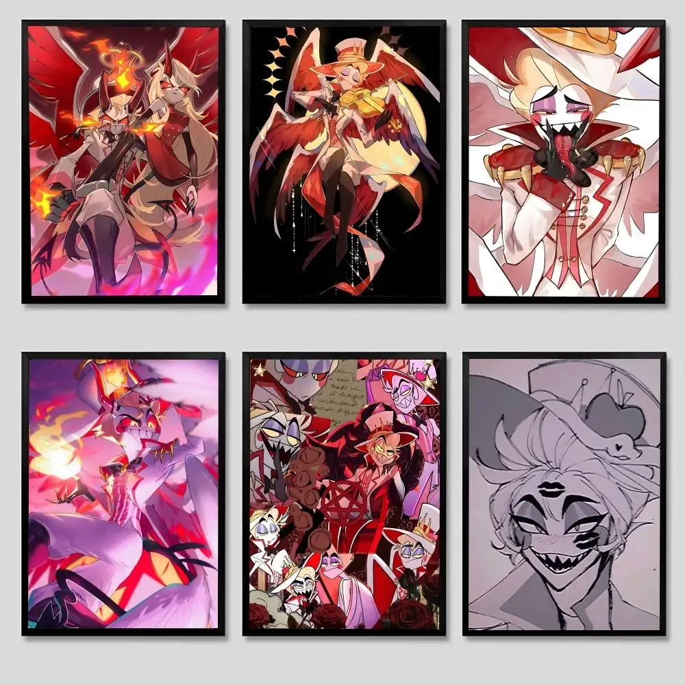 

L-Lu-cifer Poster High Quality Print Poster Waterproof Wall Art Movie Posters For Living Bedroom Retro Room Decor Gift