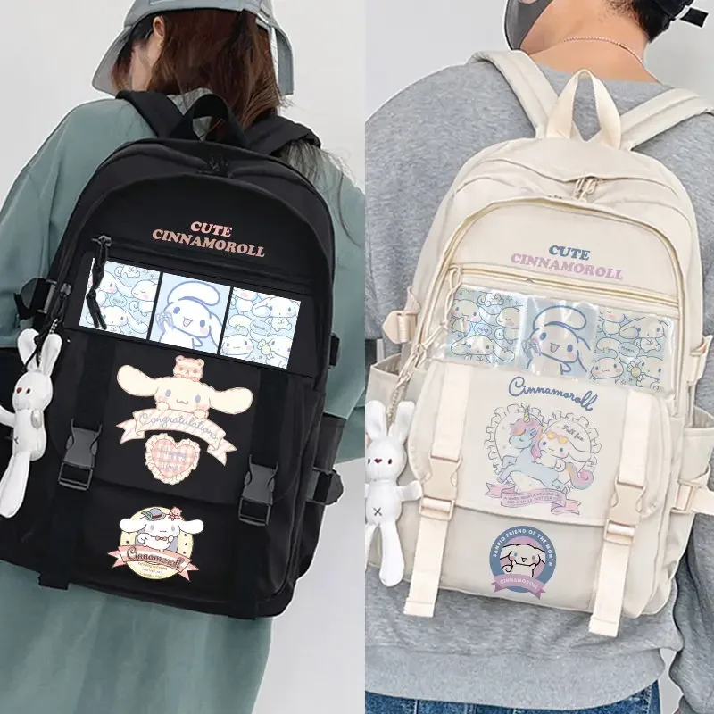 Plecak Sanrio hello kitty mochilas aestehic plecaki dla dzieci zabawki plecak uczeń prezent torba na prezent Kawaii Cinnamoroll