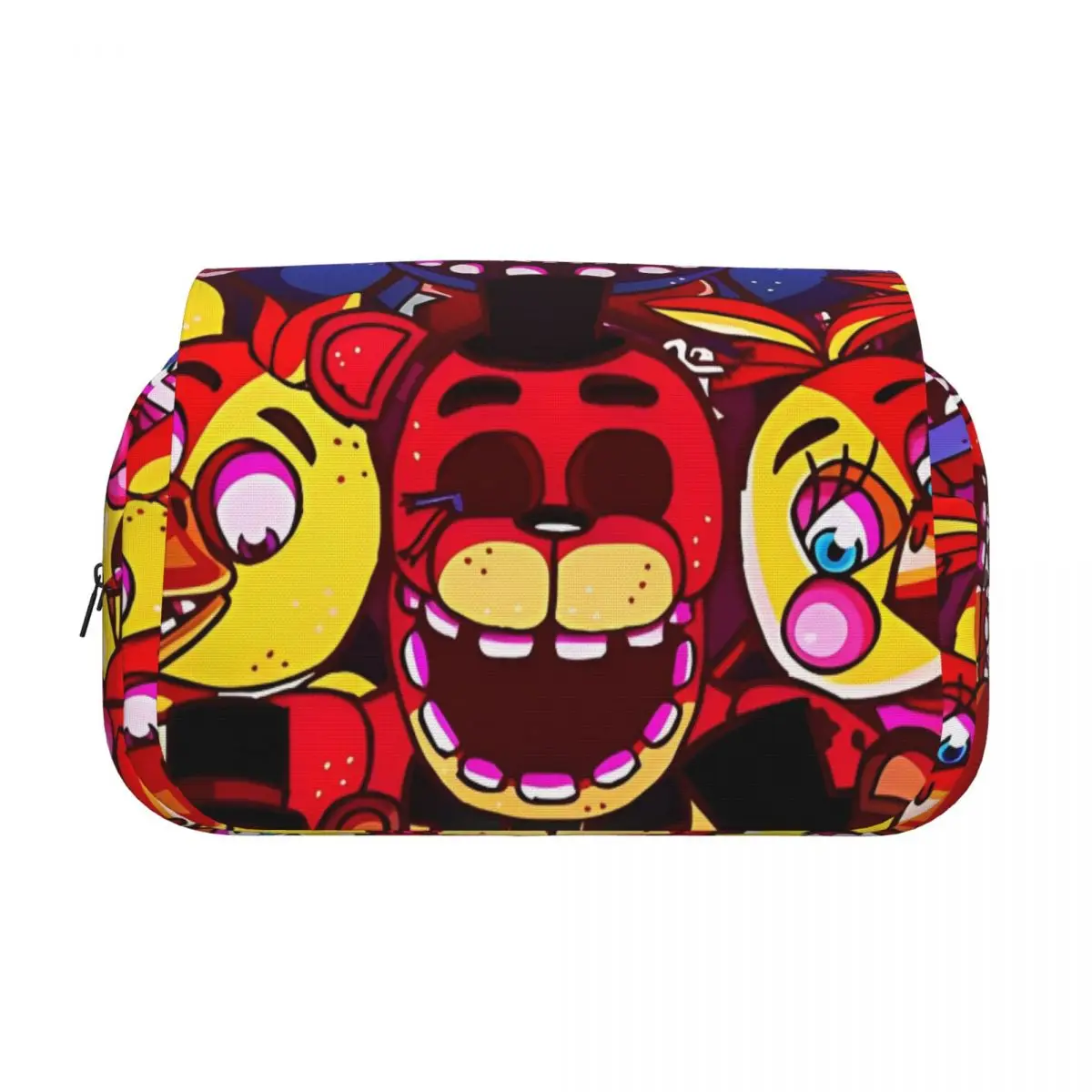FNAF At Freddys Cartoon Double Clamshell Pen Case Pencil Box Pen Holder for Girls Boys Bags Office Zipper Stationery