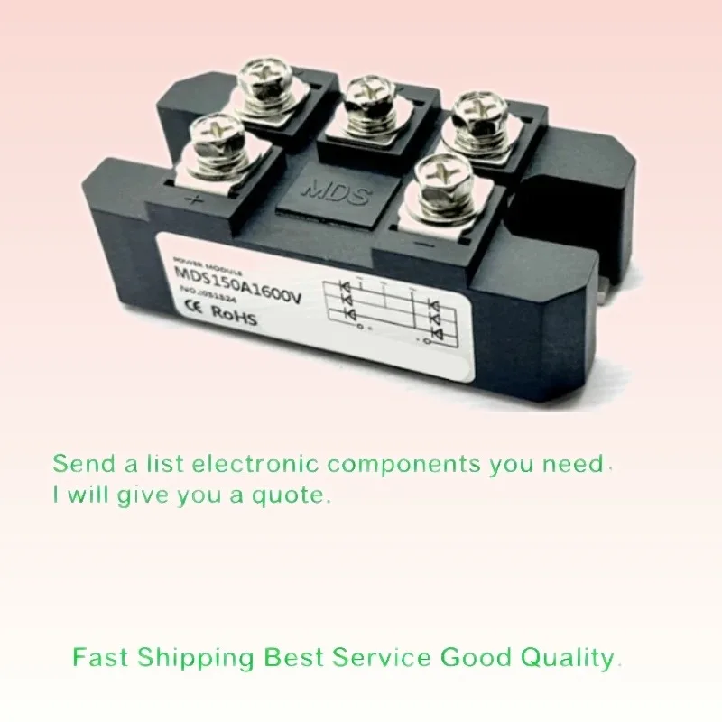 MDS60-16 MDS100-16 60A-150A 1600V Three-Phase Rectifier Module AC/DC Diode Bridge