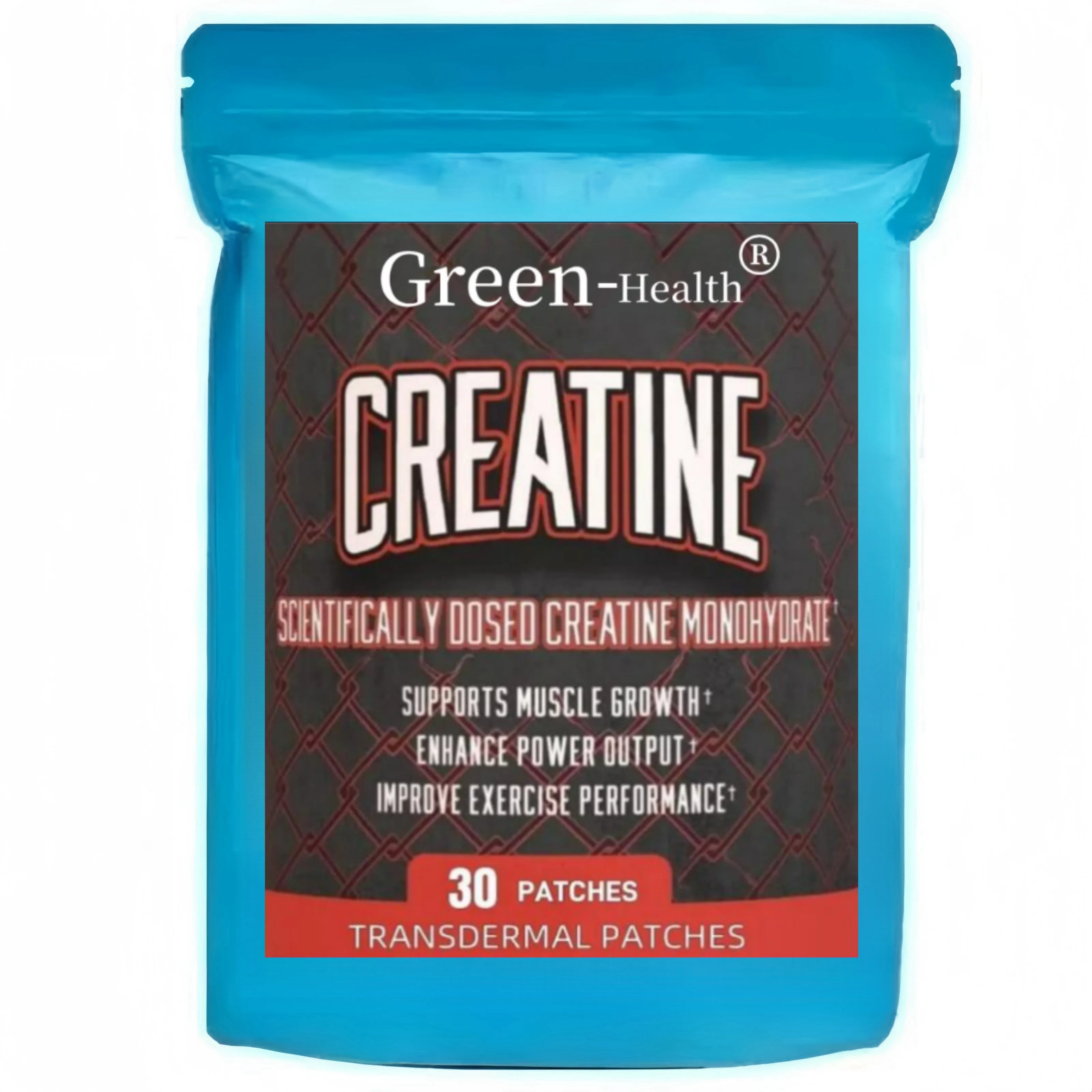 30 Patches Creatine Monohydrate Transdermal Patches Support Lean Muscle Growth, Recovery & Performance