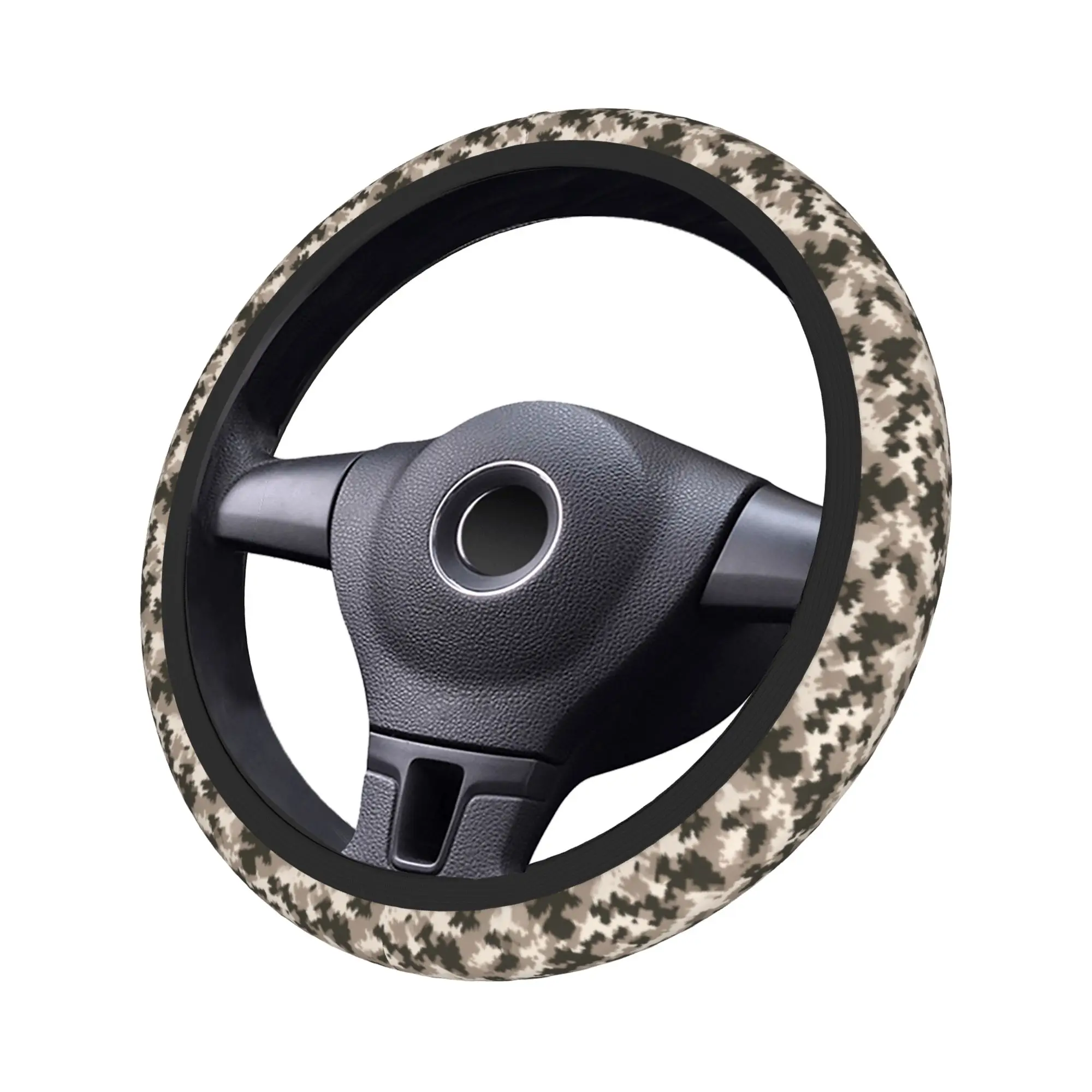 Camo Camouflage Car Steering Wheel Cover 37-38 Universal  Steering Wheel Protective Cover Colorful Interior Accessories