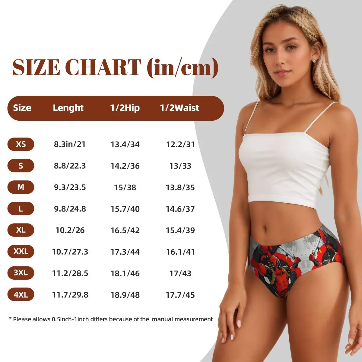 Deadpool personalizzato assemblare slip da donna, film traspiranti, biancheria intima da cartone animato