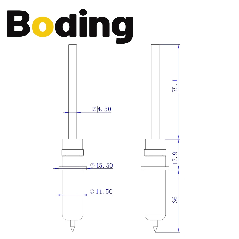 BODING Clamping Paintbrush Vibrating Knife Tool for Cutter Cardboard Cloth and Leather Materials