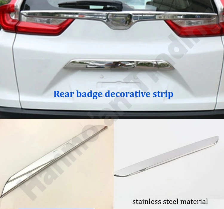 

Декоративная накладка на задний бампер/глянцевая полоса на багажник/полоса на дверь багажника/модифицированные аксессуары для Honda CRV 2017-2021