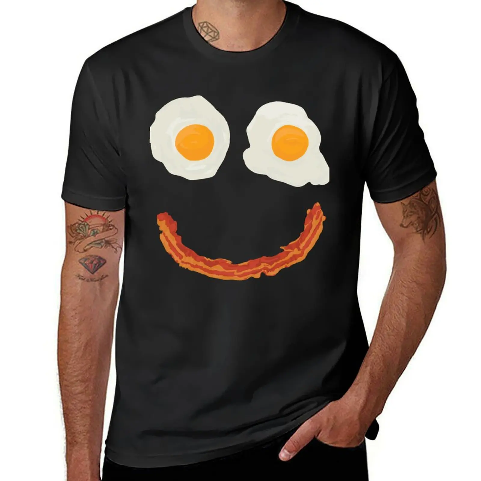 Bacon and Eggs T-Shirt customizeds oversizeds boys whites oversized black t-shirts for men