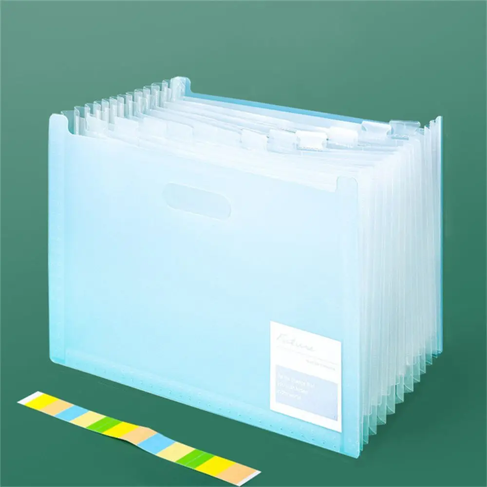 

Portable Vertical 13 Pockets Multi-layer Paper Organizer Expanding File Folder Desk File Folder Organ Bag Document Organizer