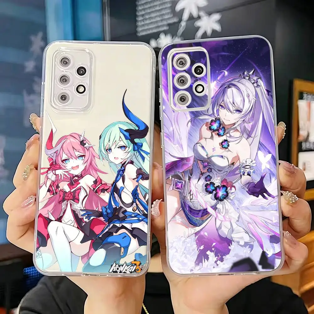T-Honkai Impact 3rd Game Phone Case For Samsung S25+,S24,S21,S22,S23,S30,Ultra,S20,Plus,Fe Transparent Cover
