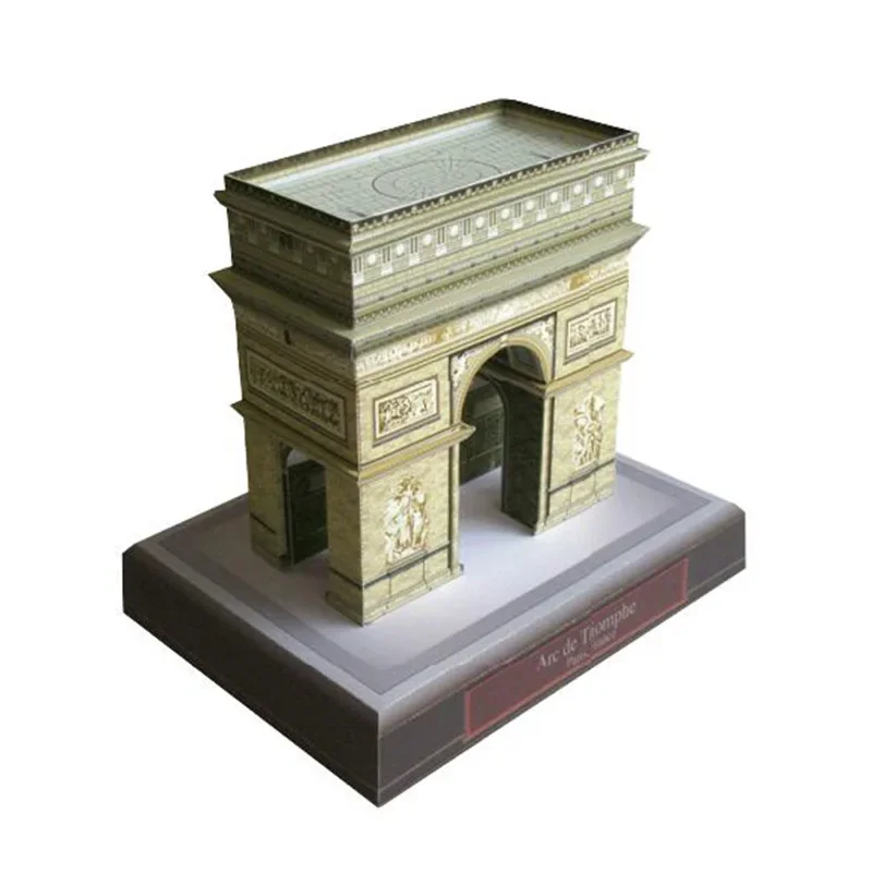 

Франция Arc De Triomphe Знаменитое здание 3D бумажная модель игрушка ручной работы DIY