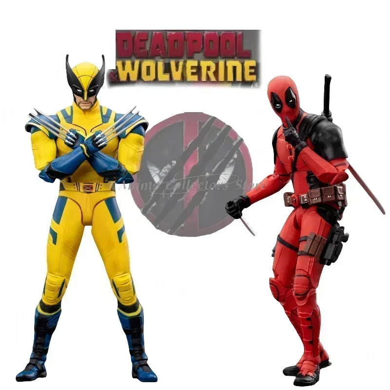 New Marvel Deadpool and Wolverine Action Figure Toys Marvel Super Heroes 3 PVC Figures Desktop Ornaments Boys Gift