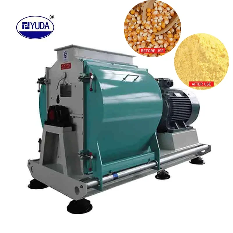 YUDA Corn Maize Grinding Milling Machine Wheat Flour Maize Feed Hammer Mills